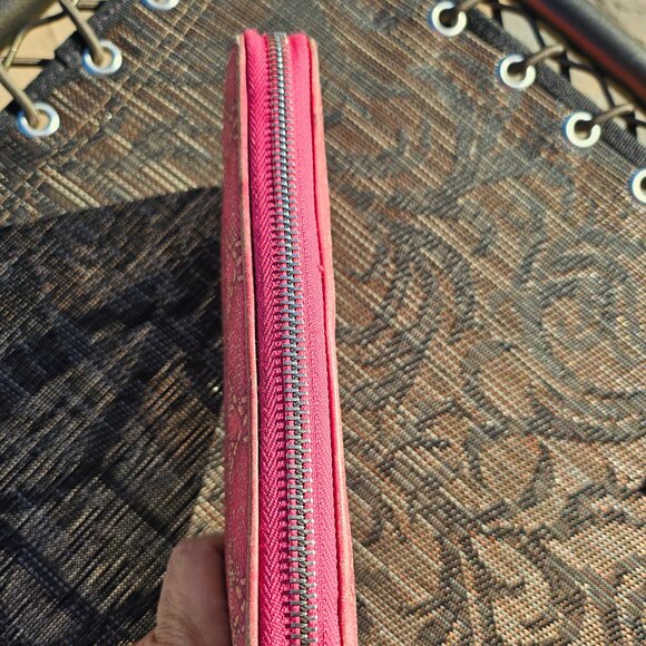 Christian Dior GUC Canape Coated Canvas Wallet with Removable Charm - Picture 6 of 15